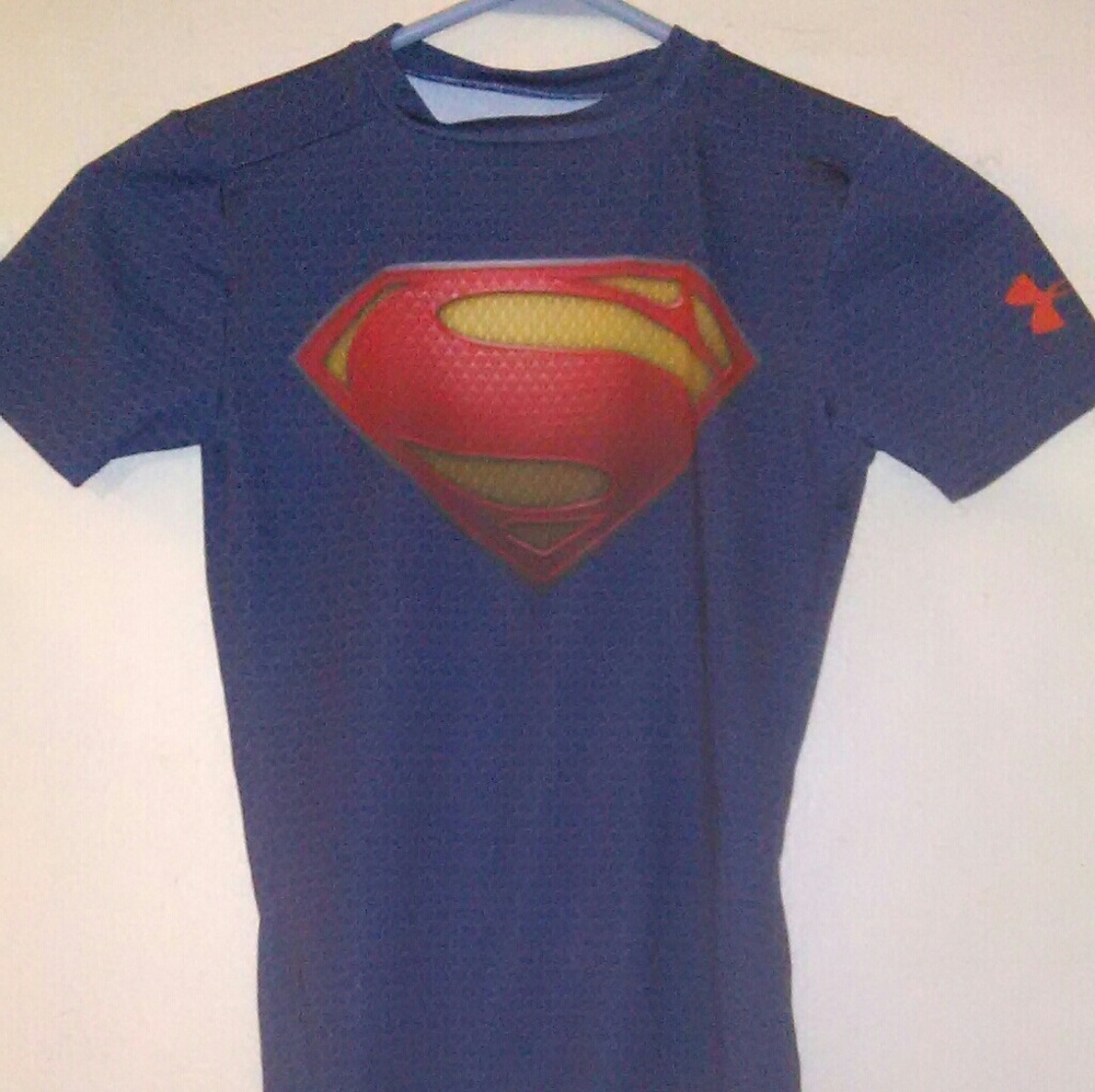 Boys underarmor  fitted short sleave shirt